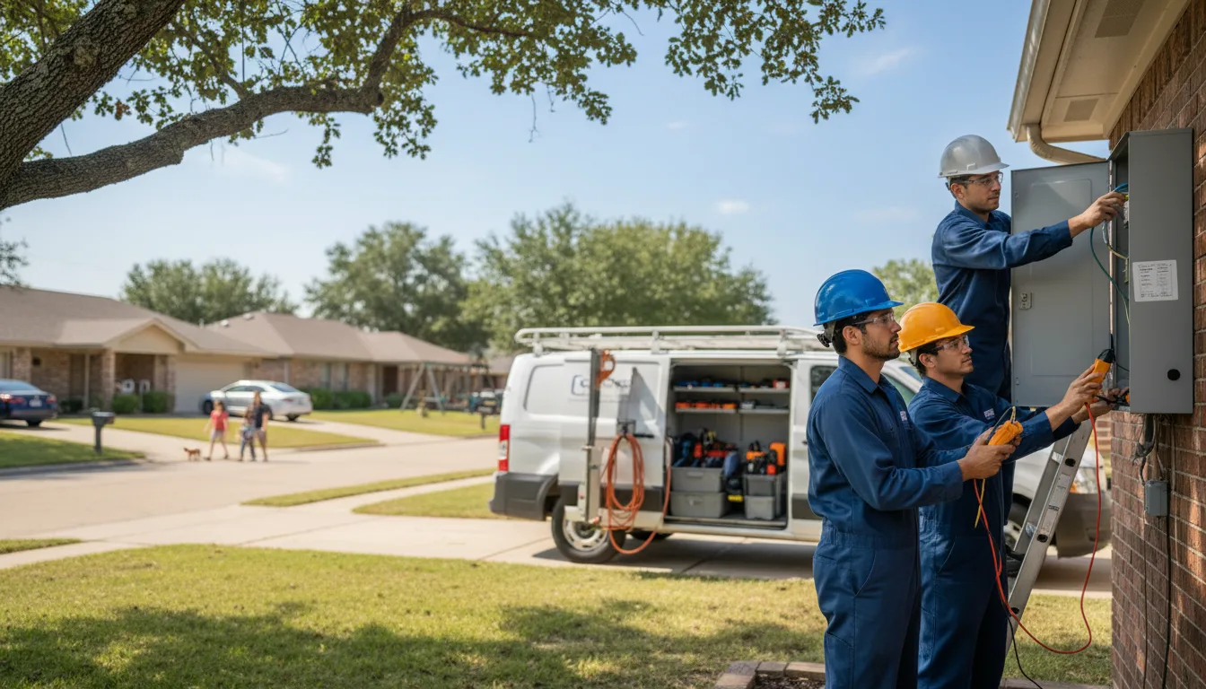 Certified electrician providing emergency electrical services in Wolfforth, TX
